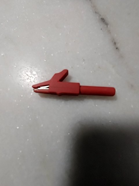 Alligator clips heavy duty red