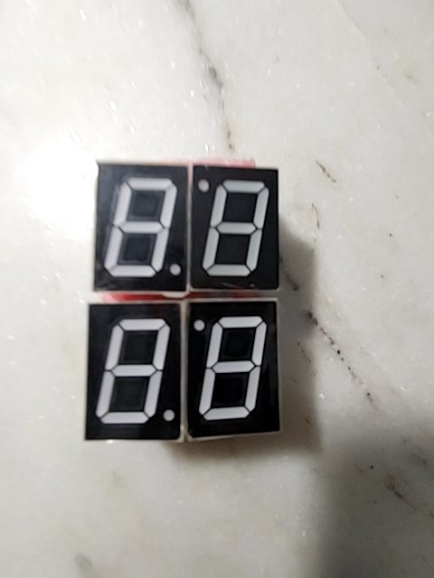 Seven 7 segment 1 inch